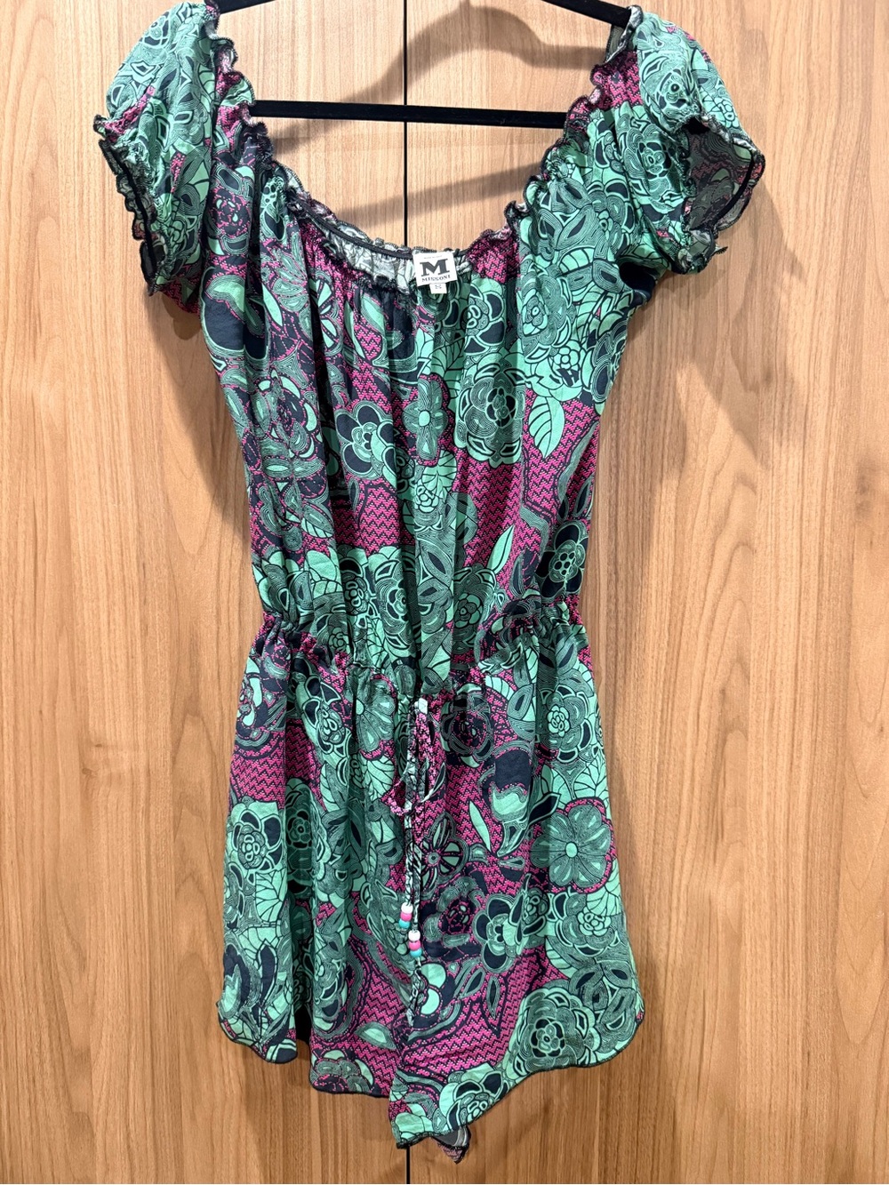 Missoni Green & Magenta Floral Blouse